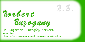 norbert buzogany business card